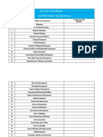 On-the-Job Training Blueprint - Front Office Manager - Operations Manager