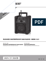 Silvercrest Rugged Waterproof Dab Radio - SBDB - 5 - A1