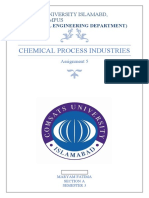 Chemical Process Industries: Comsats University Islamabd, Lahore Campus