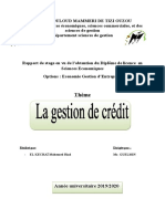 Gestion de Crédit Rapport