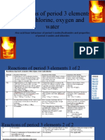 Reactions of Period 3 Elements With Chlorine, Oxygen and Water