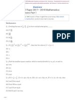 IMO Class 8 Level 2 Paper 2017 - 2018 Mathematics Questions and Answers Part 1