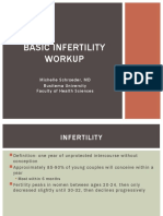 Basic Infertility Workup: Michelle Schroeder, MD Busitema University Faculty of Health Sciences