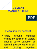 Cement Manufacture