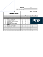 Class Record: Region School Name