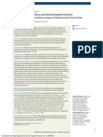 Psychosocial Interventions and Immune System Function A Systematic Review and Meta-Analysis of Randomized Clinical Trials