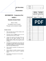 Kwok Tak Seng Catholic Secondary School 2012-2013 S6 Mock Examination