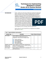 Techniques For Implementing Multipliers in Stratix, Stratix GX & Cyclone Devices