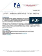 Winter Conditions at Northern Finland Airports: Safety Bulletin