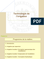 Cours 1 Technologie de L'irrigation