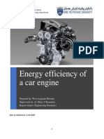 ENERGY EFFICIENCY OF A CAR ENGINE Final Assessment