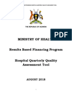 MoH - Uganda RBF Program Hospital Quartely Quality Assessment Tool - Jan 2019