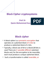 6 Block Cipher Cryptosystems