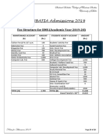 BMS, BBAFIA, Hostel