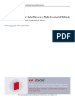 Effect of Sulfate Load On Sulfur Removal in Model