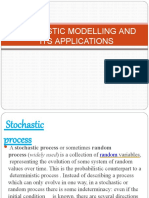 Stochastic Modelling and Its Applications