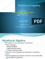 Relational Algebra - 6