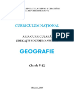 Curriculum Geografie Gimnaziu 6