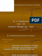 Refugee Laws and Judicial Decisions in India