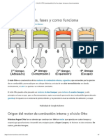 CICLO OTTO (Combustión) - Qué Es, Tipos, Tiempos y Funcionamiento