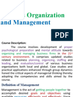 Business Organization: and Management