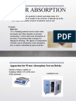 Water Absorption and Abrasion