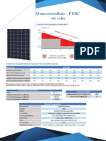 Monocristallins - PERC 60 Cells: Linear Performance Warranty