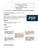 P25 - Determinacion Del Tiempo de Coagulacion y Sangrado