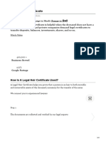 Legal Heir Certificate