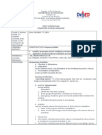 Daily Lesson Plan Computer Systems Servicing: New Society National High School