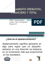 Capitulo #7 Punto de Equilibrio y Apalancamiento Financiero