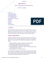 Lecture Notes in Transportation Systems Engineering: Sight Distances