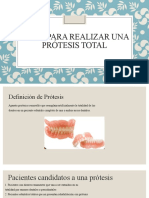 Pasos para Realizar Una Prótesis Total