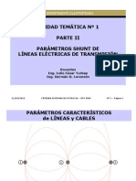 Ut1 - Parte 2 - 2019 Parámetros Shunt de Líneas de Transmisión PDF