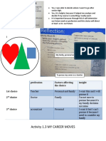 Activity 1.3 MY CAREER MOVES: Profession Factors Affecting The Choice Insight