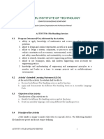 Activity8: File Handling Services 8.1 Program Outcomes (Pos) Addressed by The Activity