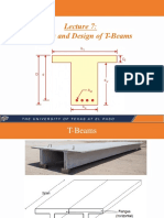 Lecture-7-Analysis and Design of T Beams