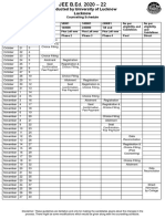 Conducted by University of Lucknow Lucknow: Counselling Schedule