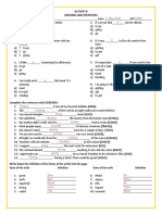 Activity 8 Gerunds and Infinitives