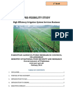 Pre-Fesibility Study: High Efficiency Irrigation System Services Business