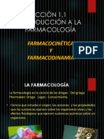 Leccion 1.1 Farmacocinetica y Farmacodinamia