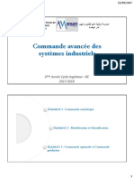 Cours Commande Avancée Des Systèmes Industriels P1 PDF