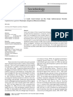 Sociobiology: Repellent Effects of Annona Crude Seed Extract On The Asian Subterranean Termite