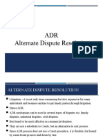 ADR Alternate Dispute Resolution