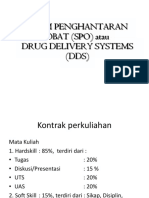 Sistem Penghantaran OBAT (SPO) Atau Drug Delivery Systems (DDS)