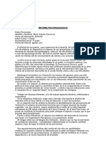 Ejemplo Informe Psicopedagogico