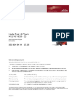 Linde Forklift H12 14 1618 20 Parts Manual PDF