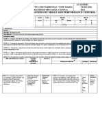 Microcurricular Planning by Skills and Performance Criteria