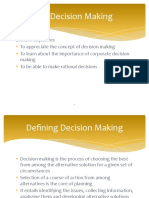 5.0 Decision Making 