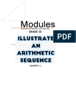 Q1M2 - Math10 - Illustrating An Arithmetic Sequence